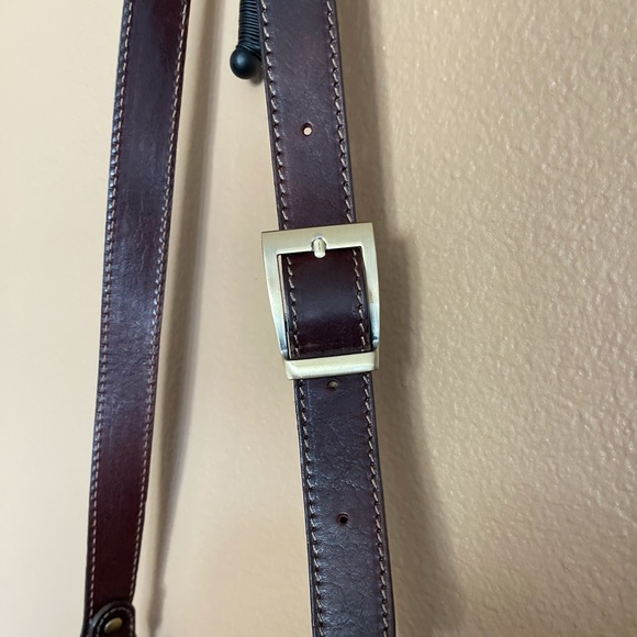 GRUPO GIORGIO 1966 Vera Pelle genuine brown leather crossbody made in Italy - Picture 7 of 16